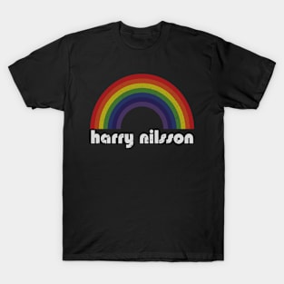Harry Nilsson Vintage Retro Rainbow T-Shirt